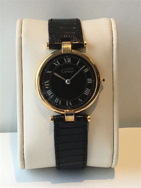 vintage cartier watches london|pre owned ladies cartier watches.